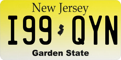 NJ license plate I99QYN
