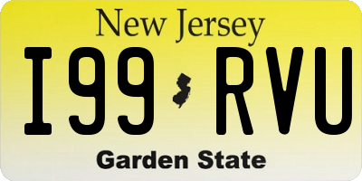 NJ license plate I99RVU