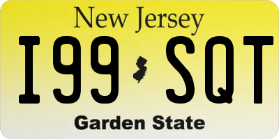 NJ license plate I99SQT