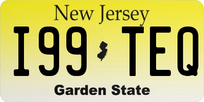 NJ license plate I99TEQ