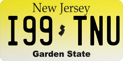 NJ license plate I99TNU