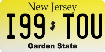 NJ license plate I99TOU