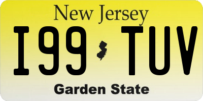 NJ license plate I99TUV