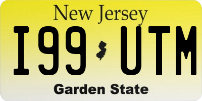 NJ license plate I99UTM