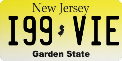 NJ license plate I99VIE