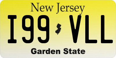 NJ license plate I99VLL