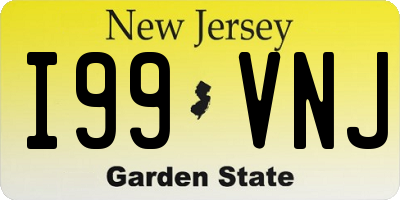 NJ license plate I99VNJ