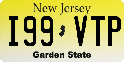 NJ license plate I99VTP