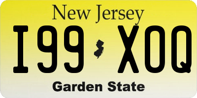 NJ license plate I99XOQ