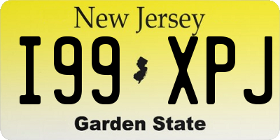 NJ license plate I99XPJ