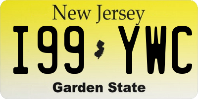 NJ license plate I99YWC