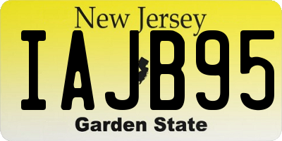 NJ license plate IAJB95