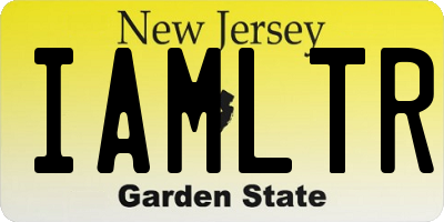 NJ license plate IAMLTR