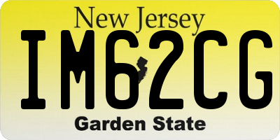 NJ license plate IM62CG