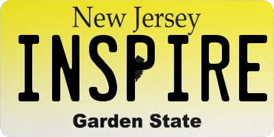 NJ license plate INSPIRE