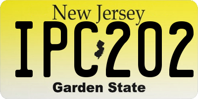 NJ license plate IPC202