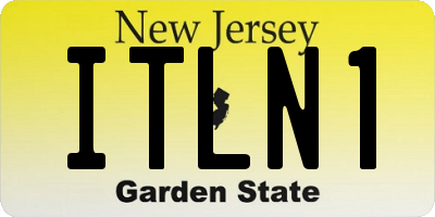 NJ license plate ITLN1