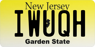 NJ license plate IWUQH