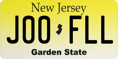 NJ license plate J00FLL