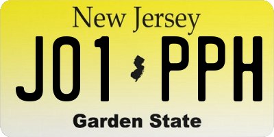 NJ license plate J01PPH