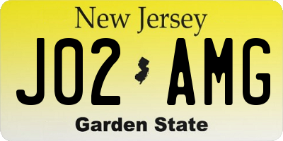 NJ license plate J02AMG