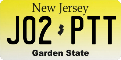 NJ license plate J02PTT