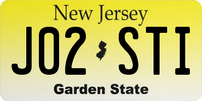 NJ license plate J02STI