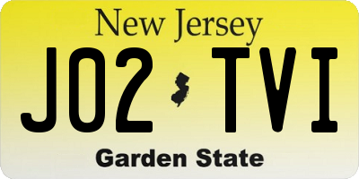 NJ license plate J02TVI