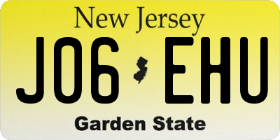 NJ license plate J06EHU