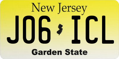 NJ license plate J06ICL