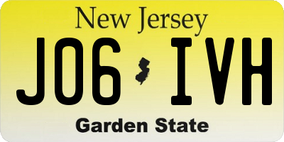 NJ license plate J06IVH