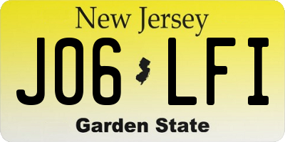 NJ license plate J06LFI