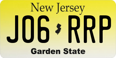 NJ license plate J06RRP