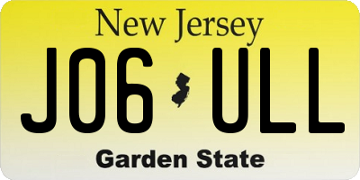 NJ license plate J06ULL