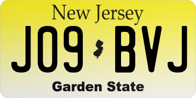 NJ license plate J09BVJ