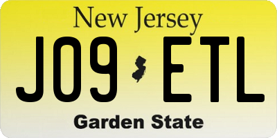 NJ license plate J09ETL