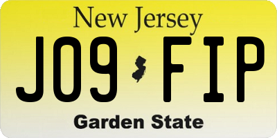 NJ license plate J09FIP