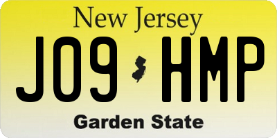NJ license plate J09HMP