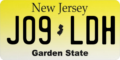 NJ license plate J09LDH