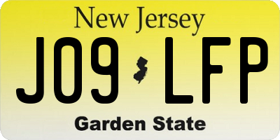 NJ license plate J09LFP