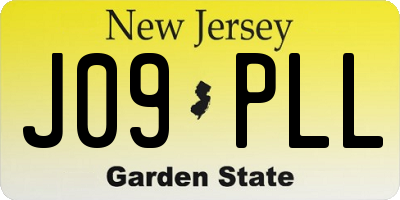 NJ license plate J09PLL