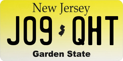 NJ license plate J09QHT