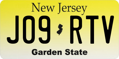 NJ license plate J09RTV