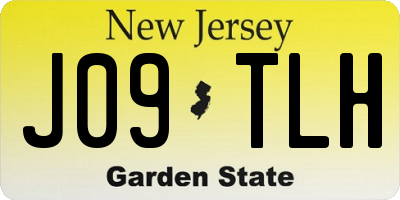 NJ license plate J09TLH