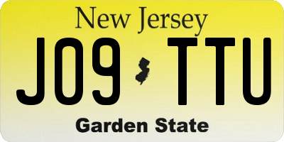 NJ license plate J09TTU
