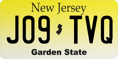 NJ license plate J09TVQ