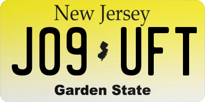 NJ license plate J09UFT