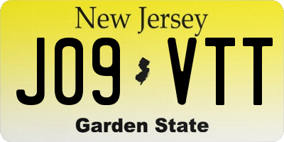 NJ license plate J09VTT