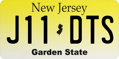 NJ license plate J11DTS