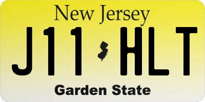 NJ license plate J11HLT